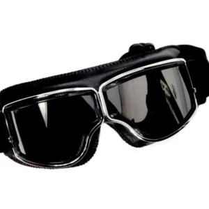 GOGLE RETRO R-03 SREBRNA SZYBA WB