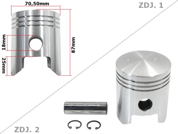 TŁOK MZ TS 250 70,50 3-SZLIF STD