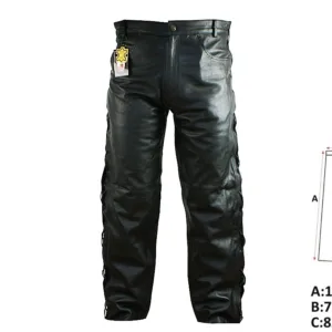 SPODNIE MOTOCYKLOWE SKÓRZANE NAL-692 S