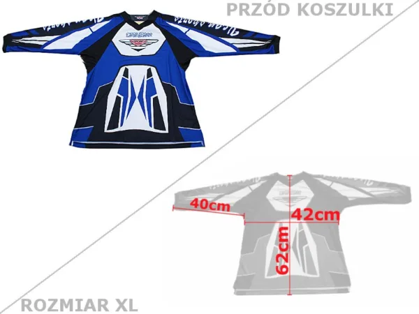 KOSZULKA NA BUZER VT07 YOUTH MAŁA BLUE XL