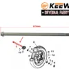 OŚKA KOŁA PRZÓD KEEWAY HURRICANE 50 2T RYGINAŁ