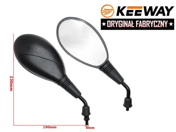 LUSTERKA KEEWAY HURRICANE 50CC 08 ORYGINAŁ L/R KPL