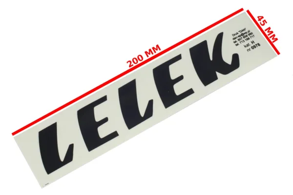 NAKLEJKA WSK LELEK CZARNA