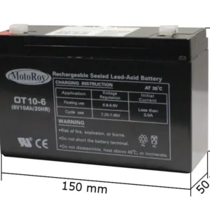 AKUMULATOR OT 10A-6V 10Ah
