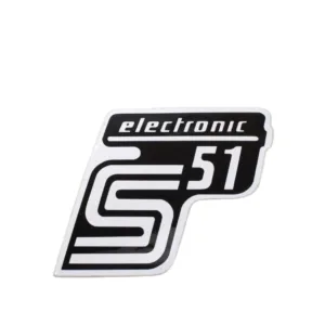 NAKLEJKA SIMSON S51 ELECTRONIC BIAŁA