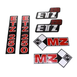 NAKLEJKA MZ ETZ 250 DUŻA CZERWONA
