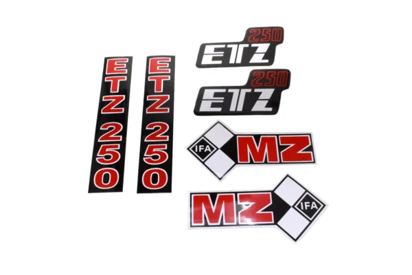 NAKLEJKA MZ ETZ 250 DUŻA CZERWONA