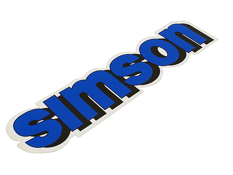 NAKLEJKA SIMSON NIEBIESKA