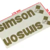 NAKLEJKA SIMSON ZŁOTA L/P KPL.