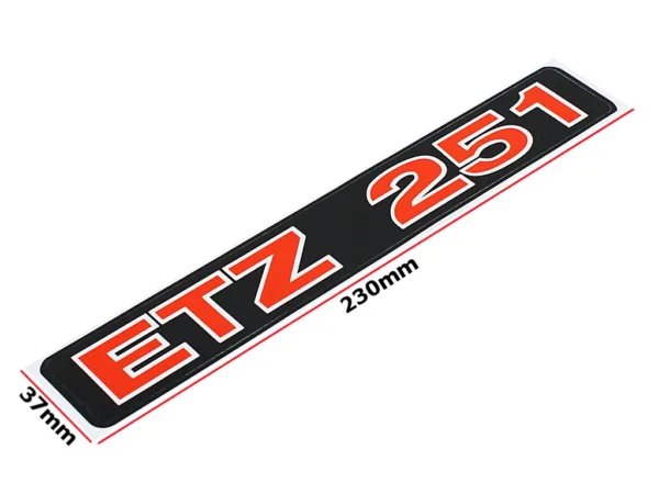 NAKLEJKA MZ ETZ 251 CZERWONA