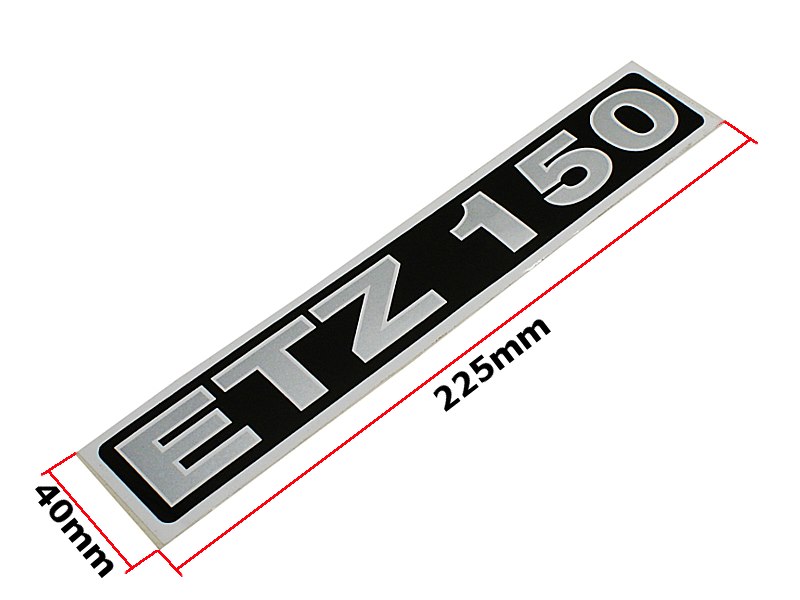 NAKLEJKA MZ ETZ 150 SREBRNA