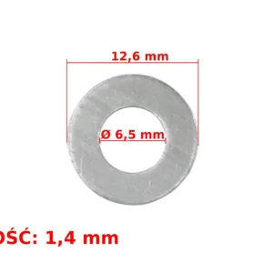 PODKŁADKA ALUMINIOWA FI 6,5 X 12,6 X 1,4