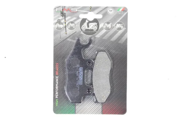 KLOCKI HAMULCOWE RMS PASUJĄCE DO MODELI: AEON-ELITE CPI-X-LARGE DAELIM-ES/S3/SU/VJ/VJF/VL/SQ HONDA-CB/VT/XL/CBF KAWASAKI-ELIMINATOR KYMCO-B&W/DINK/SUPER 9/AGILITY/GRAND DINK/K-PIPE/LIKE/MOVIE/PEOPLE/QUANNON/ZING/YUP MZ/MUZ-RT125 PGO-G-MAX