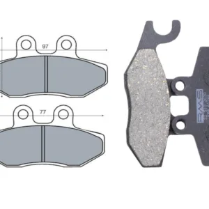 KLOCKI HAMULCOWE PIAGGIO BEVERLY 125-200 Z HOMOLOGACJĄ RMS