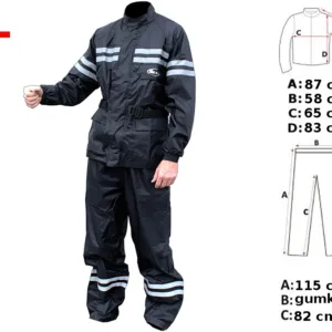 KURTKA + SPODNIE PRZECIWDESZCZOWE XL