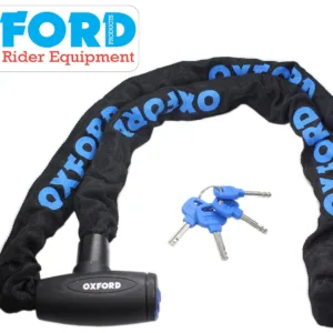 BLOKADA ZABEZPIECZENIE PRZECIWKRADZIEŻOWE OXFORD ŁAŃCUCH GP CHAIN LOCK DŁUGOŚĆ 1,5 METRA Z ZAPIĘCIEM, ŚREDNICA OCZKA 8mm