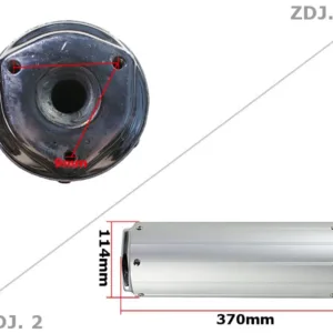 TŁUMIK GY6-50 KOŁO 12'' ALUMINIOWY