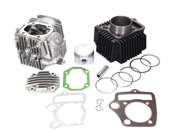 CYLINDER ATV 110 52,4mm PIN 13mm ZESTAW Z GŁOWICĄ TZ SILNIK POZIOMY Z OZNACZENIEM 152FMH WYSTĘPUJĄCY W ATV CHIŃSKIE QUADY, MOTOROWERY STREET, CROSS, CZOPER