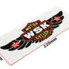NAKLEJKA WSK MOTOR CYCLES CZARNA KAT-E