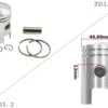 TŁOK SIMSON SR1 SR2 SR2E KR50 40,00mm KPL. DE