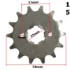 ZĘBATKA PRZÓD 530-14z ATV 150 DIABLO 157QMJ ORYGINAŁ FABRYCZNY FUXIN