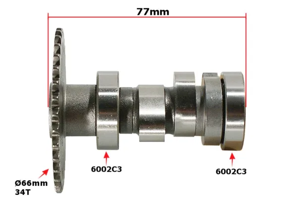 WAŁEK ROZRZĄDU ATV 150 GY6-150 DIABLO 157QMJ FUXIN
