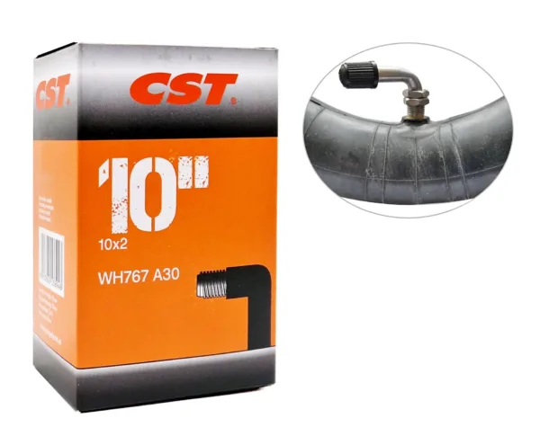 DĘTKA 10x2 AV WH767 SILVER A30 90 STOPNI CST