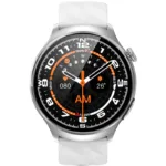 Smartwatch Rubicon RNCF39 srebrny/srebrna bransoleta + szary silikon