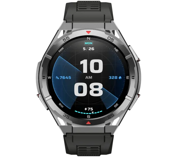 Smartwatch Rubicon RNCF41 srebrny/czarny silikon